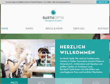 Tablet Screenshot of barthoptik.de